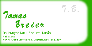 tamas breier business card