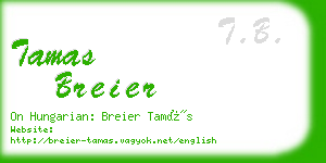 tamas breier business card